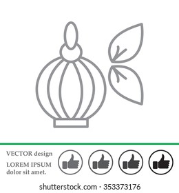 Perfume bottle vector icon