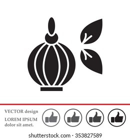 Perfume bottle vector icon