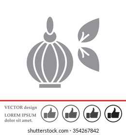 Perfume bottle vector icon