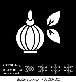 Perfume bottle vector icon
