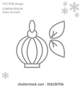 Perfume bottle vector icon