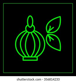 Perfume bottle vector icon