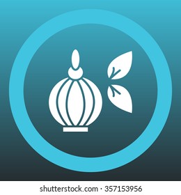 Perfume bottle vector icon