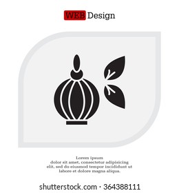 Perfume bottle vector icon