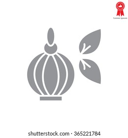 Perfume bottle vector icon