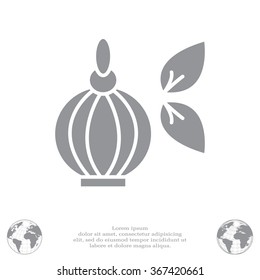 Perfume bottle vector icon