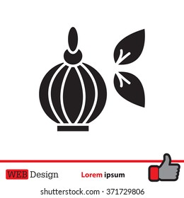 Perfume bottle vector icon