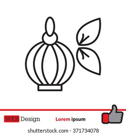 Perfume bottle vector icon