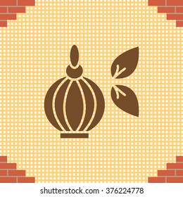 Perfume bottle vector icon
