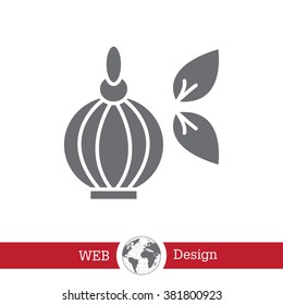 Perfume bottle vector icon