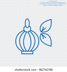 Perfume bottle vector icon