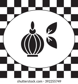 Perfume bottle vector icon