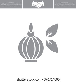 Perfume bottle vector icon