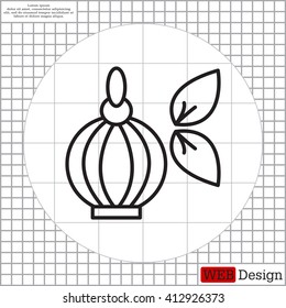 Perfume bottle vector icon