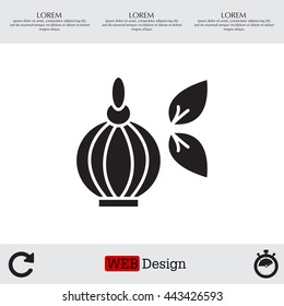 Perfume bottle vector icon