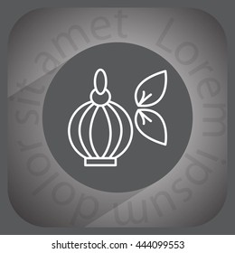Perfume bottle vector icon