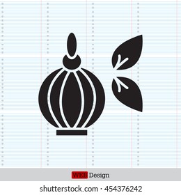Perfume bottle vector icon