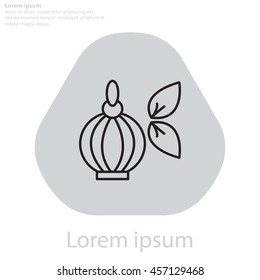 Perfume bottle vector icon
