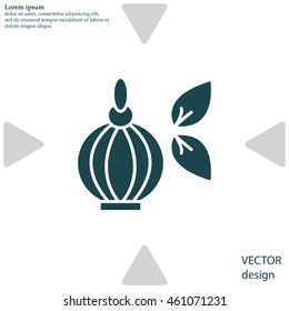 Perfume bottle vector icon