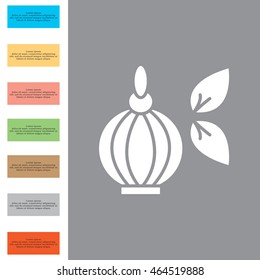 Perfume bottle vector icon