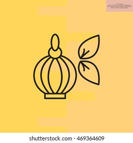Perfume bottle vector icon