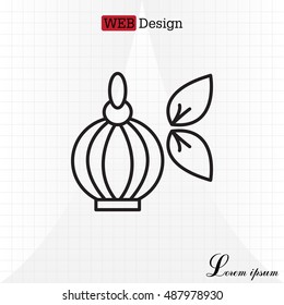 Perfume bottle vector icon