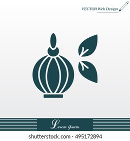 Perfume bottle vector icon