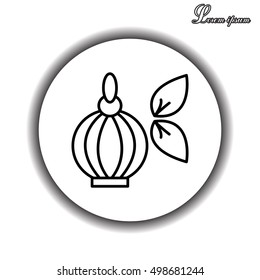 Perfume bottle vector icon