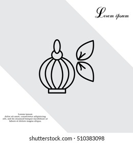 Perfume bottle vector icon