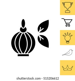 Perfume bottle vector icon
