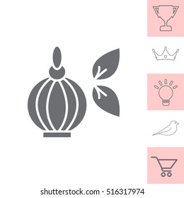 Perfume bottle vector icon
