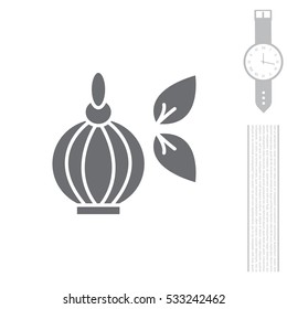 Perfume bottle vector icon