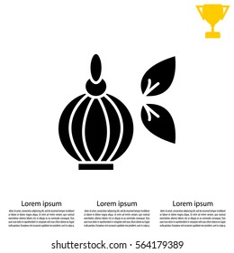 Perfume bottle vector icon