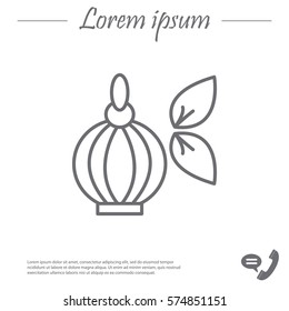 Perfume bottle vector icon