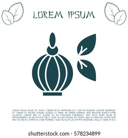 Perfume bottle vector icon