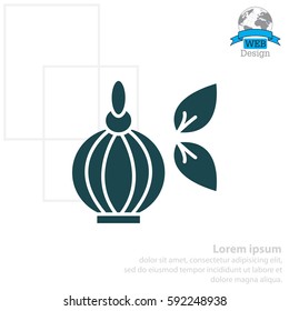 Perfume bottle vector icon