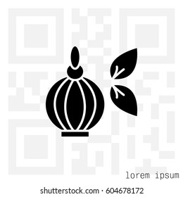 Perfume bottle vector icon