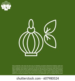 Perfume bottle vector icon