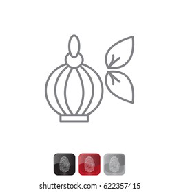 Perfume bottle vector icon