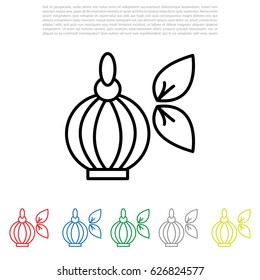 Perfume bottle vector icon