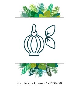 Perfume bottle vector icon