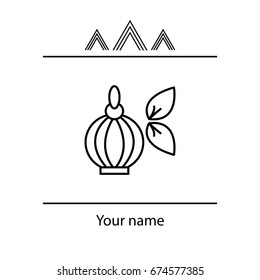 Perfume bottle vector icon