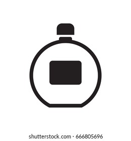 Perfume bottle vector icon isolated on background.