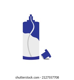 perfume bottle vector icon on white background