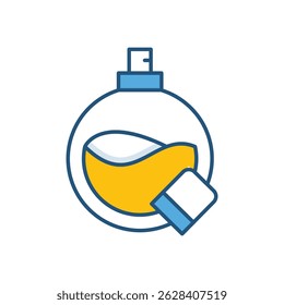 Icono de Vector de botella de perfume ilustración de stock