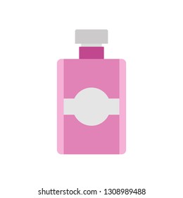 Perfume bottle vector illustration cosmetic design background isolated. Aroma fragrance beauty fashion glass icon