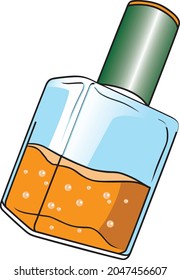 perfume bottle vector illustration isolated on white background