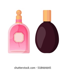 perfume bottles vector illustration