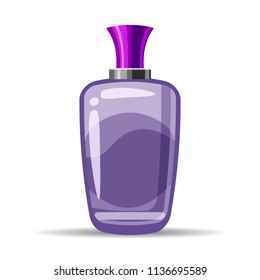 Perfume bottls icon vector illustration. Eau de parfum. Eau de toilette. cologne, toilet water, care of the body, beauty, vector, isolated, cartoon style