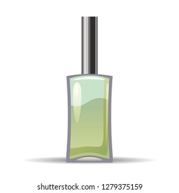 Perfume bottls icon vector illustration. Eau de parfum. Eau de toilette. cologne, toilet water, care of the body, beauty, vector, isolated, cartoon style